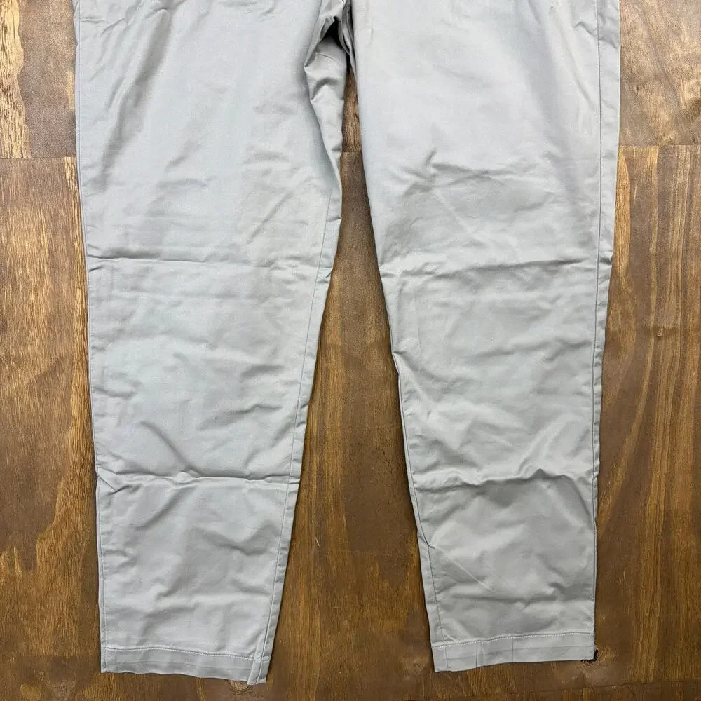 Banana Republic Mens Pants Gray Slim Fit Chinos Casual Workwear Stretch 36x30